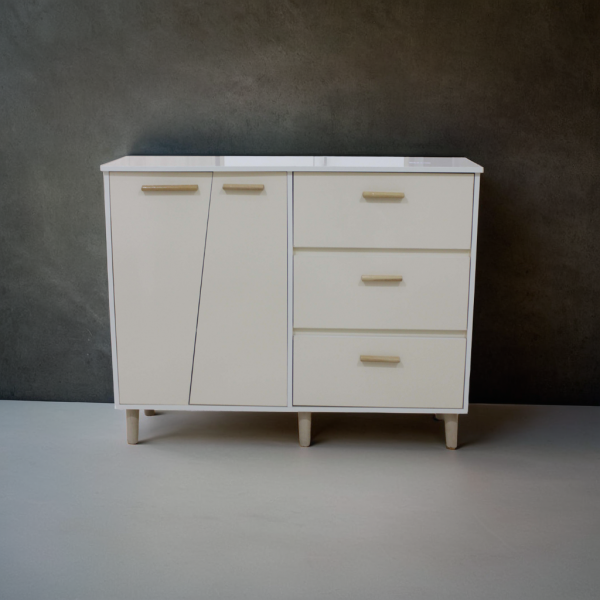 Buffet de rangements en mélamine – 120cm x 90cm x 40cm – Image 3