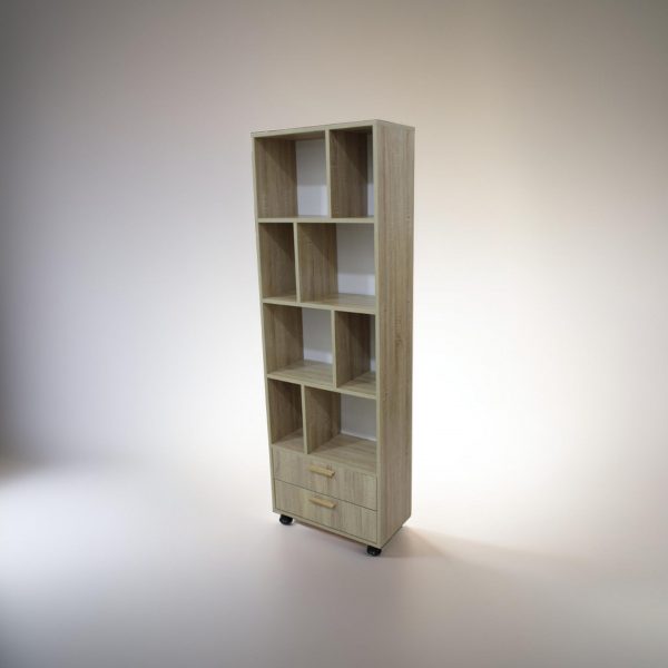 Meuble de rangement en mélamine avec tiroirs – 60cm x 180cm – Image 3